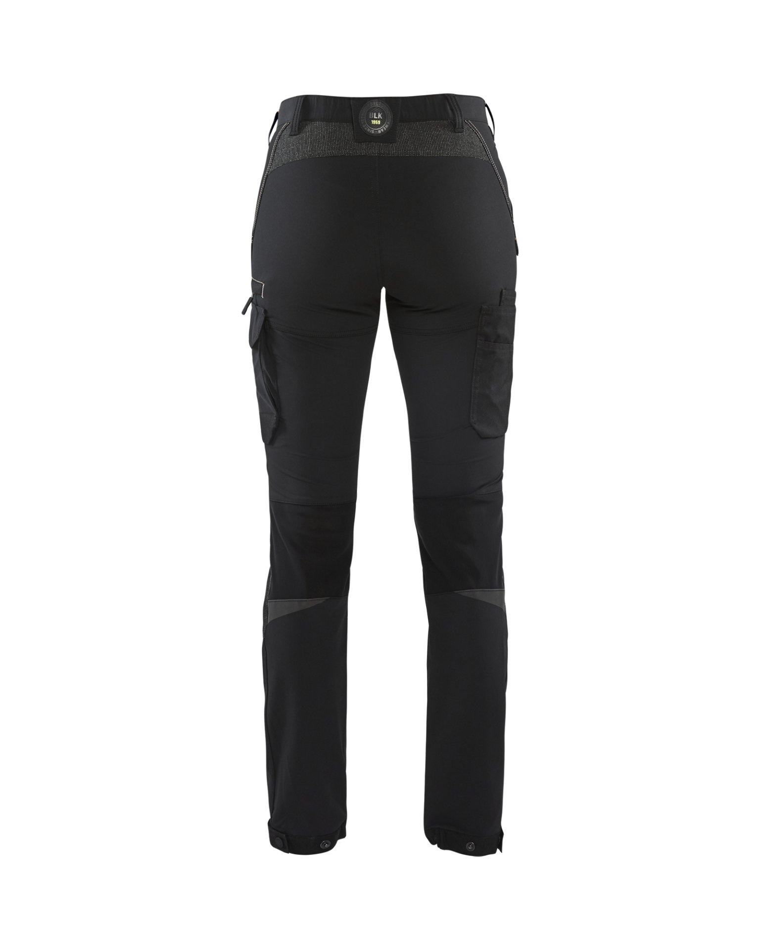 Damen Service Arbeitshose 4-Wege-Stretch Schwarz/Dunkelgrau C34 Produktbild img2 L