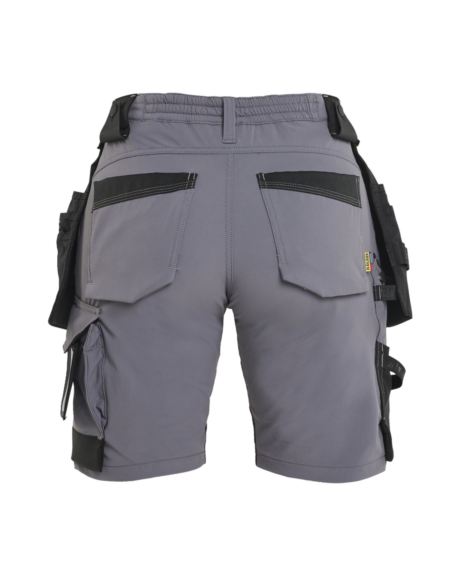 Damen Handwerkershorts 4-Wege-Stretch Mittelgrau/Schwarz C34 Produktbild img2 L