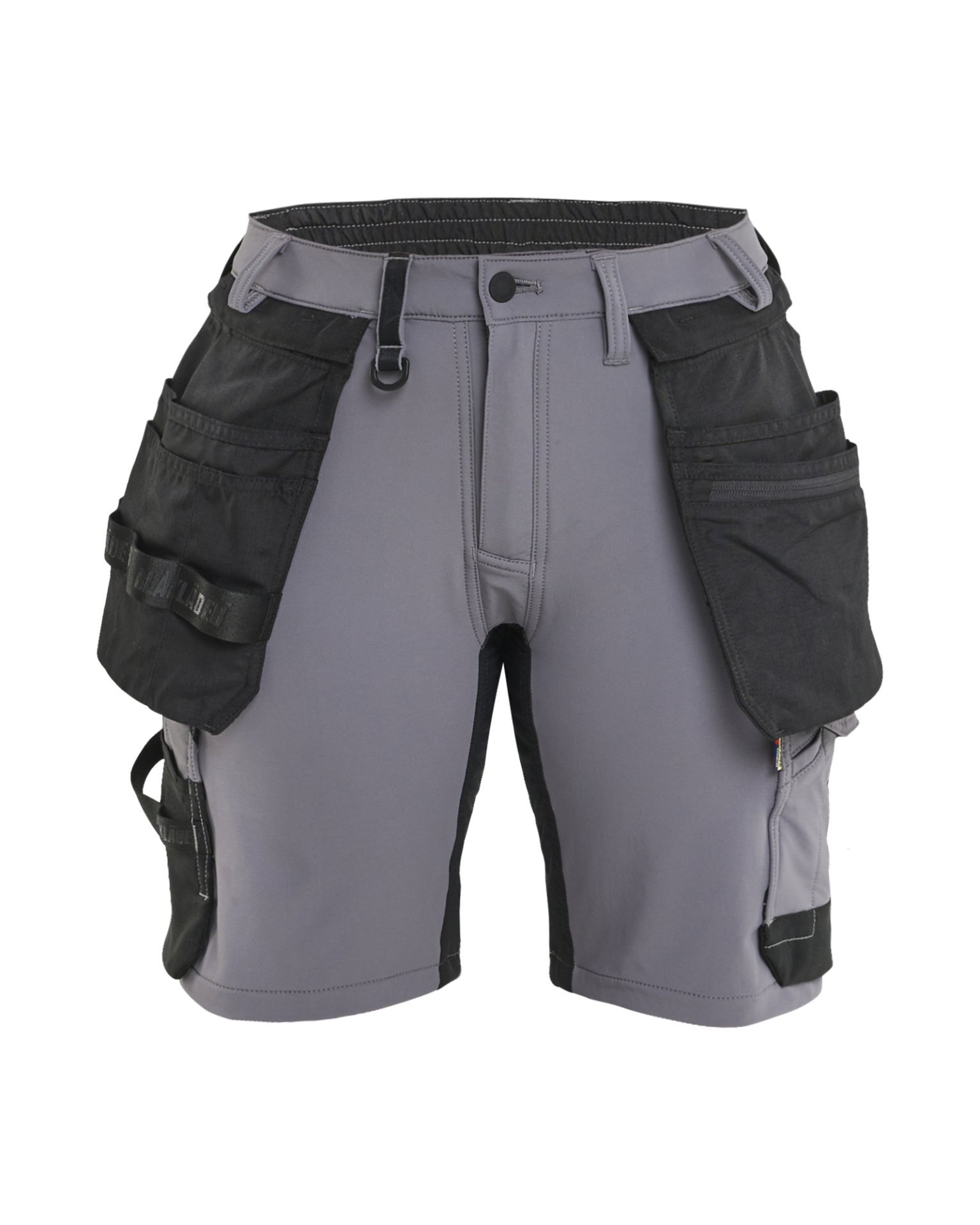 Damen Handwerkershorts 4-Wege-Stretch Mittelgrau/Schwarz C34 Produktbild img1 L