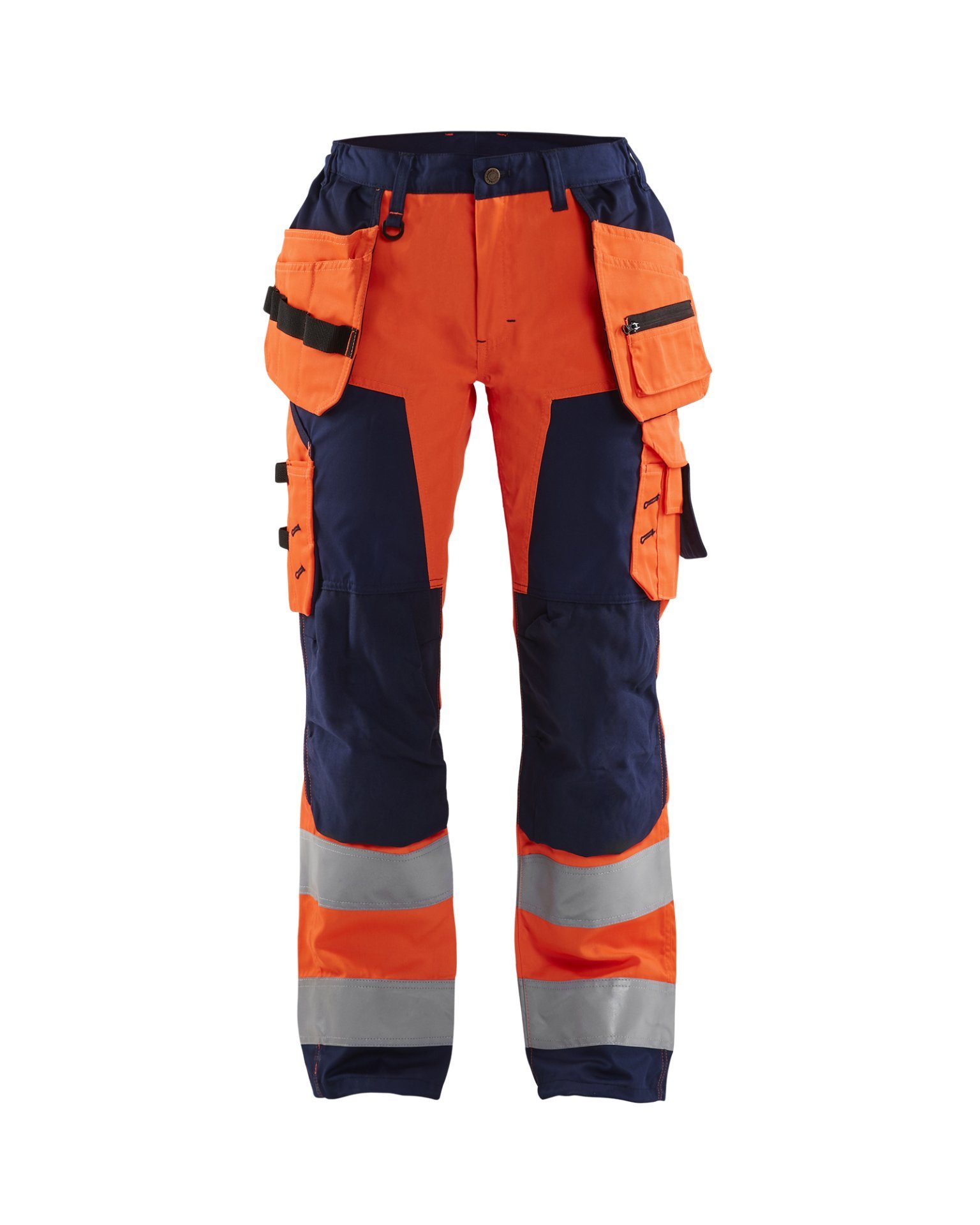 Damen High Vis Arbeitshose mit Werkzeugtaschen Produktbild img1 L
