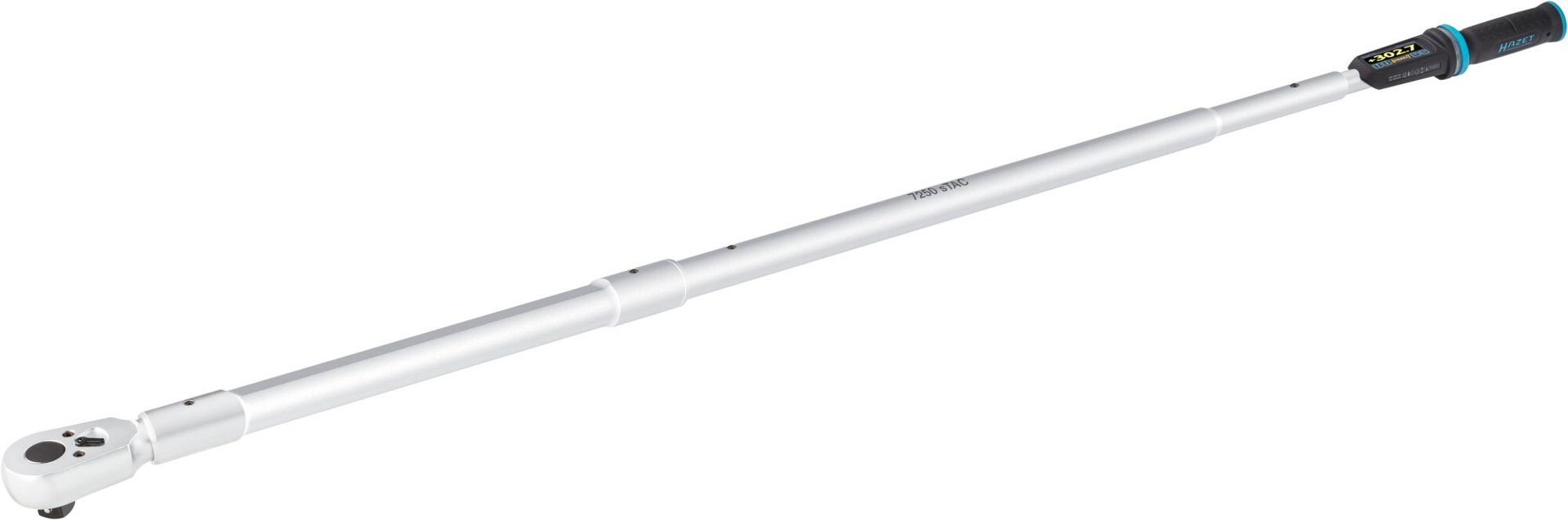 HAZET Elektronischer Drehmoment- / Drehwinkelschlüssel 7250-5STAC ∙ Drehmomentbereich min-max: 200 – 1000 Nm ∙ lbf min-max: 150 – 750 lbf.ft  ∙ Genauigkeit: 1% ∙ 3/4 Zoll (20 mm) Vierkant massiv ∙ Länge: 1772 mm Produktbild img1 L