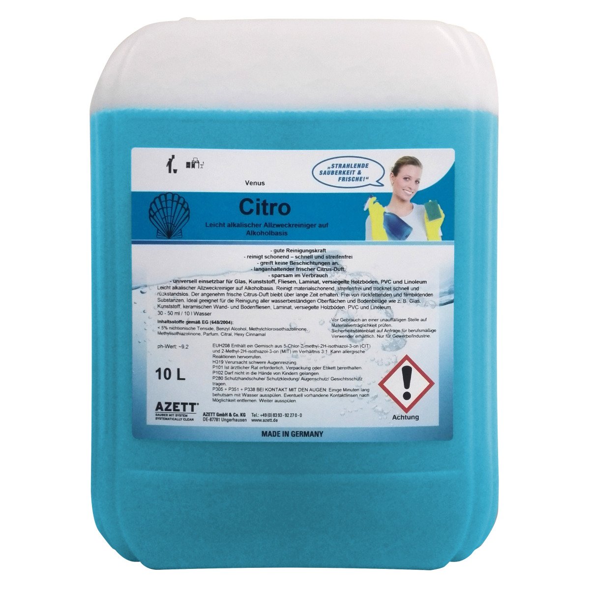 Reinigungsmittel neutral Cleancraft HDR-N 10l Produktbild img1 L