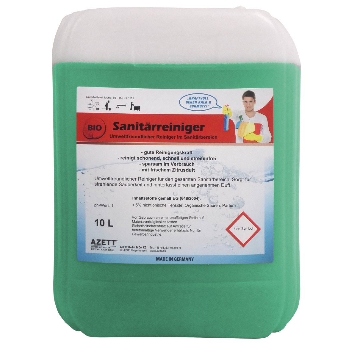 Reinigungsmittel sauer Cleancraft HDR-S 10l Produktbild img1 L