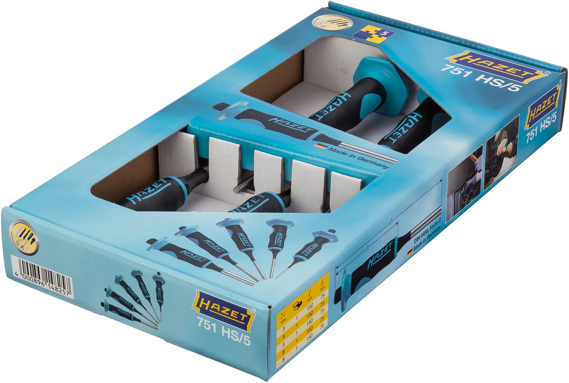 Splinttreiber Satz 751HS/5 ∙ 5-teilig Produktbild img3 L