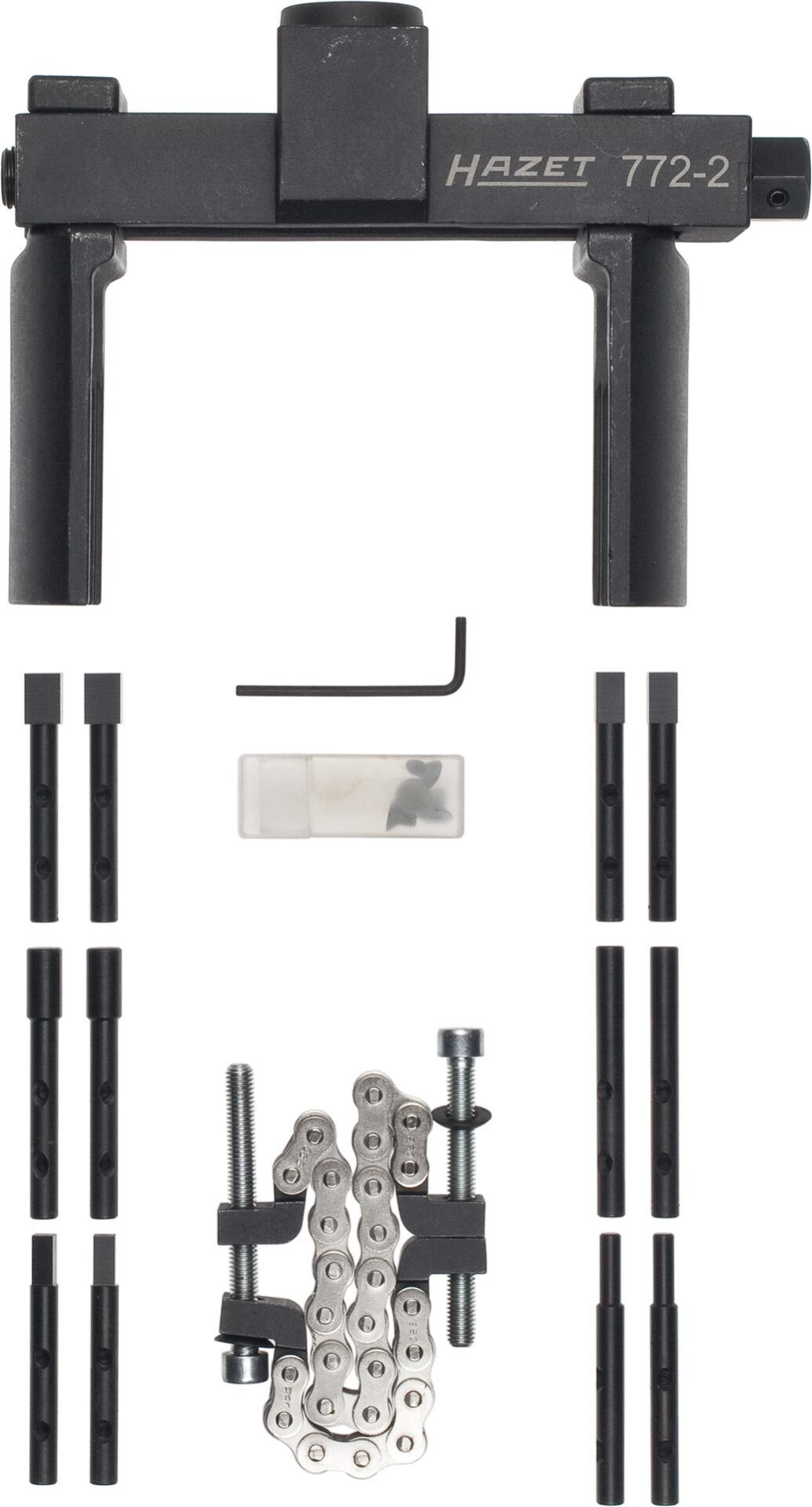 HAZET Universal Achs- und Nutmutternschlüsseleinheit Werkzeug Satz 772-2/16 ∙ 3/4 Zoll (20 mm) Vierkant hohl ∙ 16-teilig Produktbild img9 L