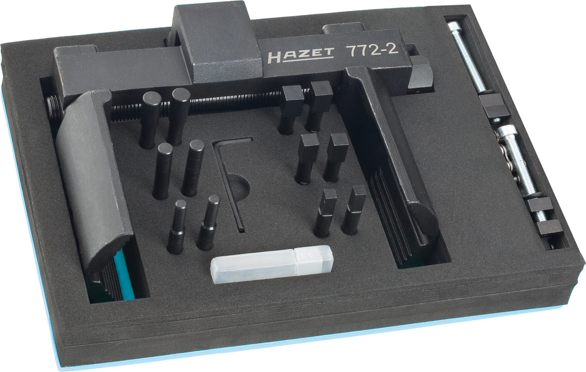 HAZET Universal Achs- und Nutmutternschlüsseleinheit Werkzeug Satz 772-2/16 ∙ 3/4 Zoll (20 mm) Vierkant hohl ∙ 16-teilig Produktbild img7 L