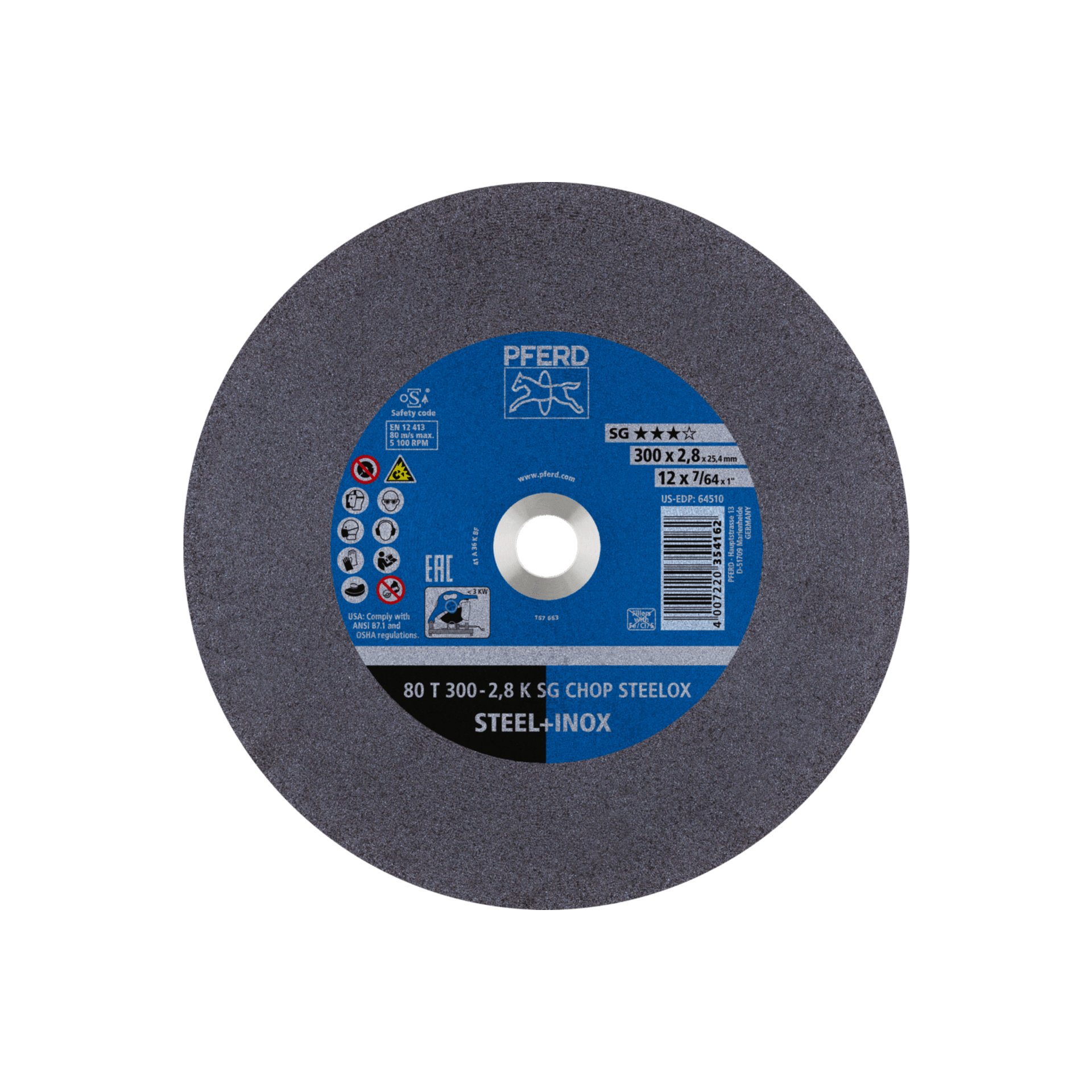PFERD TOOLS Trennscheiben für Metalltrennsägen (CHOPSAW) SG CHOP STEELOX ★★★☆ Produktbild img1 L