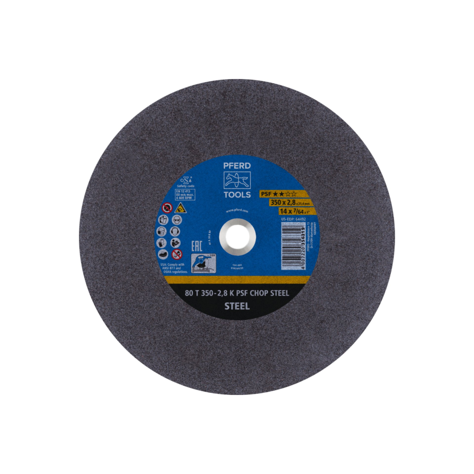 PFERD TOOLS Trennscheiben für Metalltrennsägen (CHOPSAW) PSF CHOP STEEL ★★☆☆ Produktbild img1 L