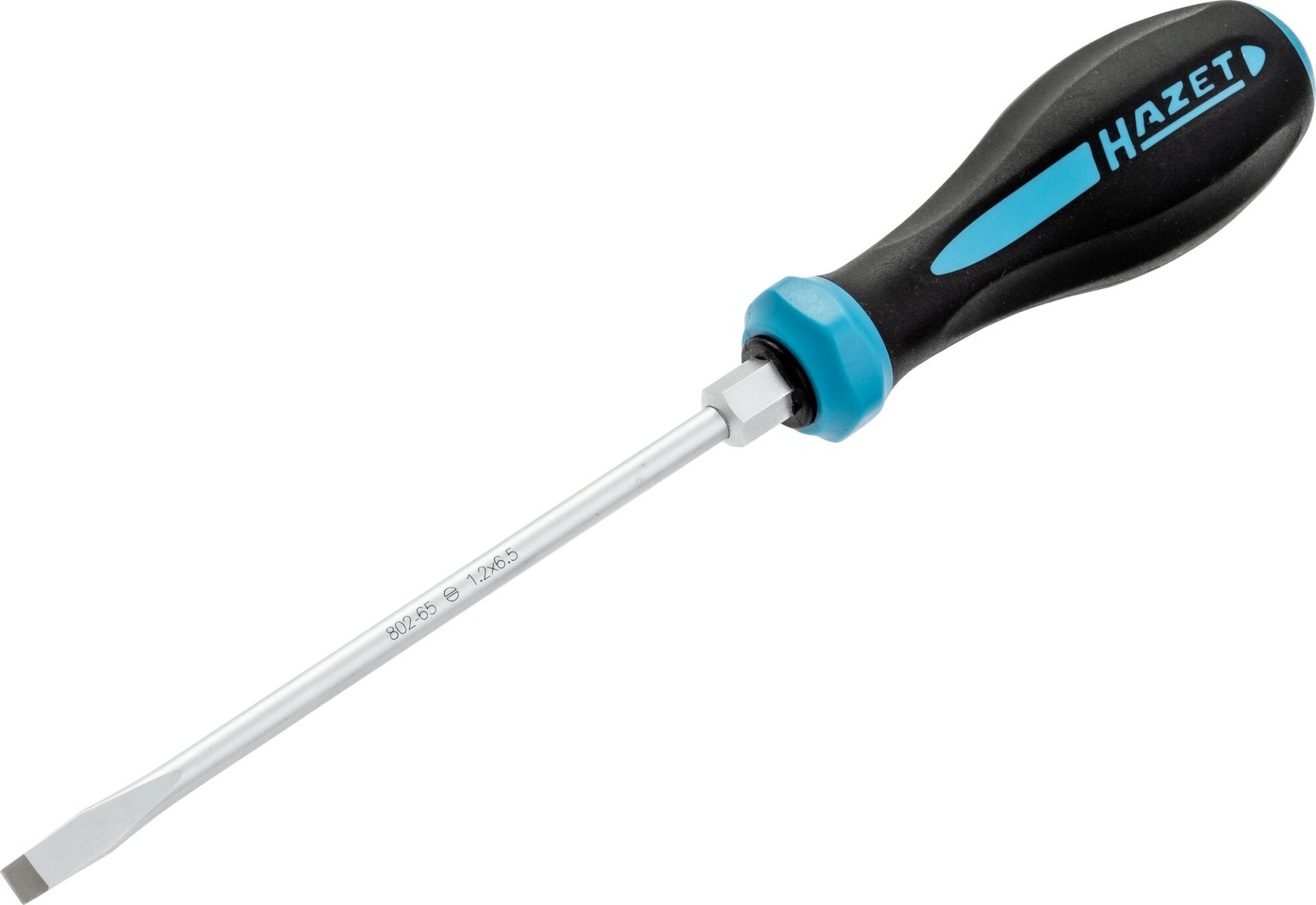 HAZET Schraubendreher HEXAnamic® 802-65 ∙ Schlitz Profil ∙ SW 1,2 x 6,5 mm Produktbild img1 L
