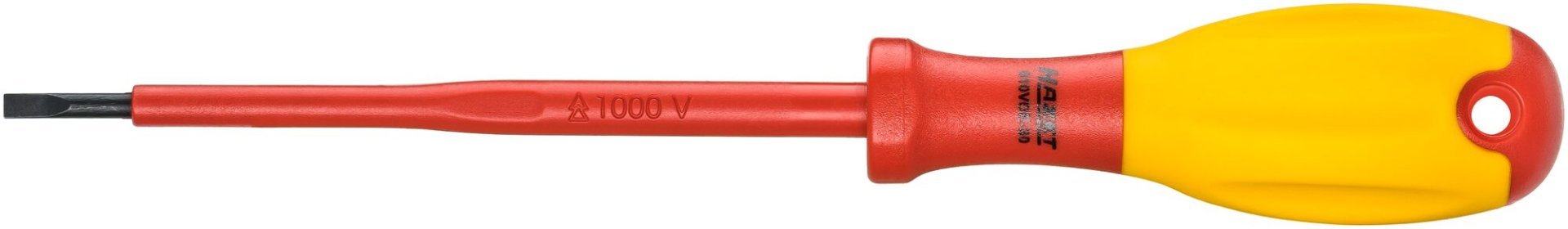HAZET Elektriker-Schraubendreher ∙ schutzisoliert 810VDE-30 ∙ Schlitz Profil ∙ SW 0,5 x 3 mm Produktbild img1 L