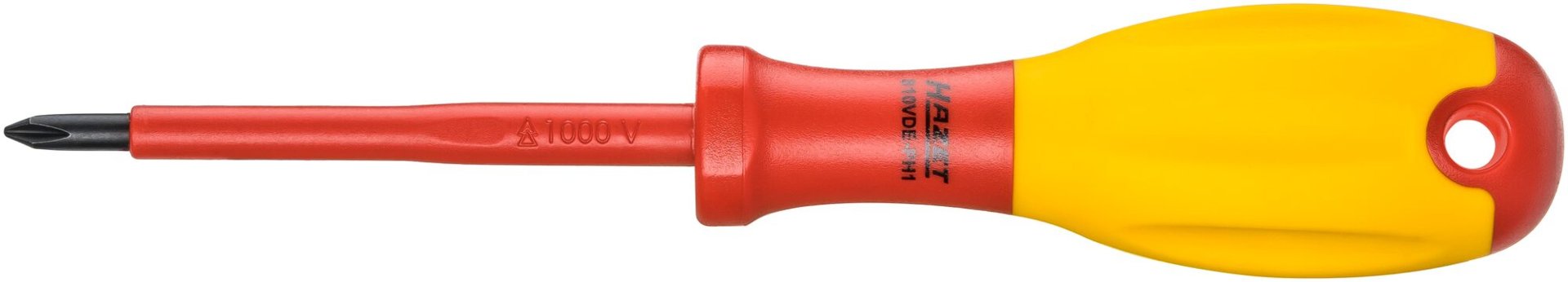 HAZET Elektriker-Schraubendreher ∙ schutzisoliert 810VDE-PH1 ∙ Kreuzschlitz Profil PH ∙ SW PH1 Produktbild img1 L