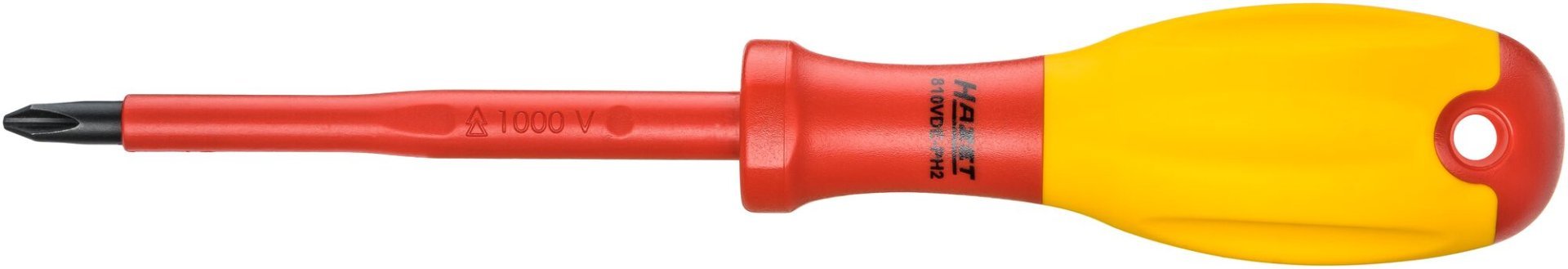 HAZET Elektriker-Schraubendreher ∙ schutzisoliert 810VDE-PH2 ∙ Kreuzschlitz Profil PH ∙ SW PH2 Produktbild img1 L