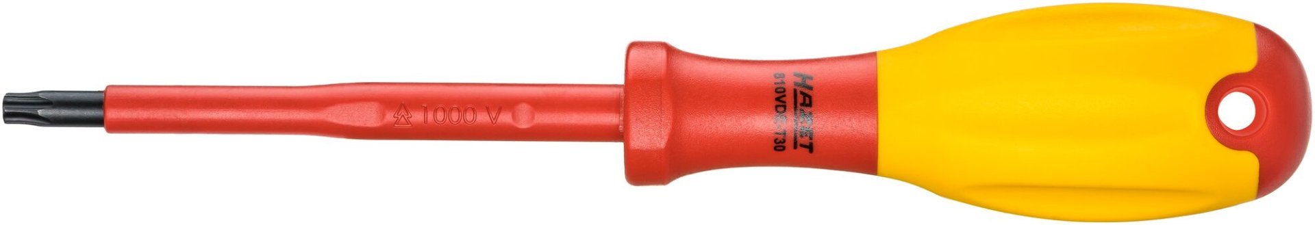 HAZET Elektriker-Schraubendreher ∙ schutzisoliert 810VDE-T30 ∙ Innen TORX® Profil ∙ SW T30 Produktbild img1 L