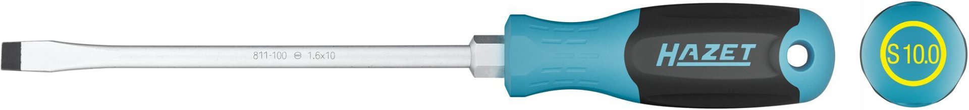 HAZET Schraubendreher 811-100 ∙ Schlitz Profil ∙ SW 1,6 x 10 mm Produktbild img11 L