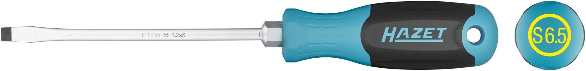 HAZET Schraubendreher 811-65 ∙ Schlitz Profil ∙ SW 1,2 x 6,5 mm Produktbild img10 L