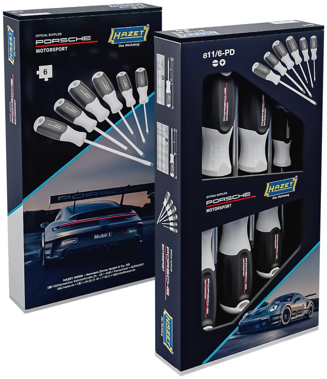 HAZET Schraubendreher Satz 811/6-PD ∙ Kreuzschlitz Profil PH, Schlitz Profil ∙ 6-teilig ∙ PH1 – PH2 ∙ 0,5 x 3 – 1,2 x 6,5 Produktbild img6 L