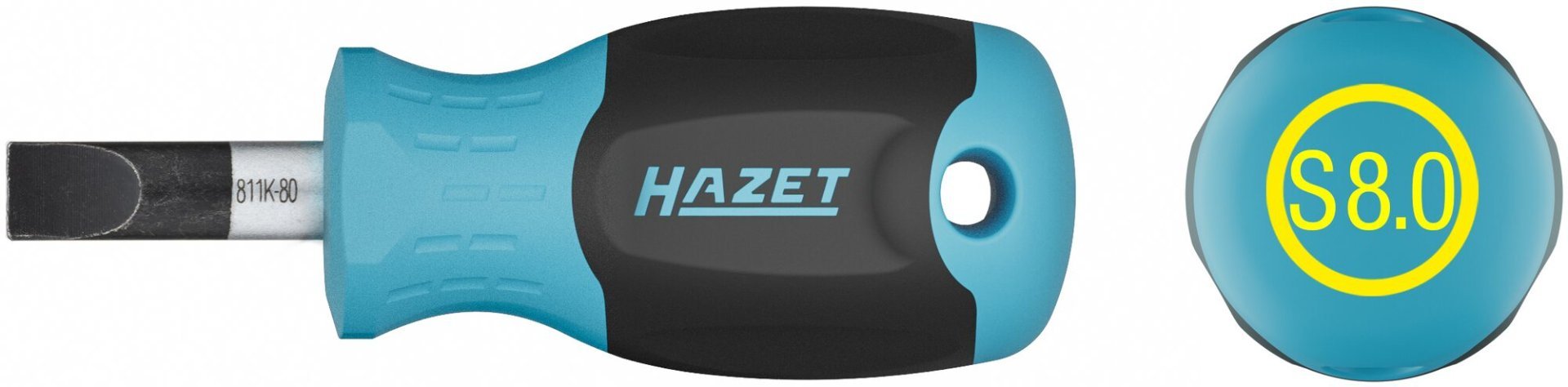 HAZET Schraubendreher 811K-80 ∙ Schlitz Profil ∙ SW 1,2 x 8 mm Produktbild img10 L