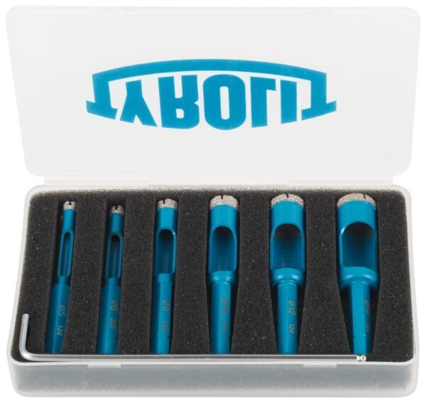 Tyrolit WDT FliesenbohrsetHEX Ø 5–14 PREMIUM Keramikfliesen 14x35xHEX Produktbild img1 L