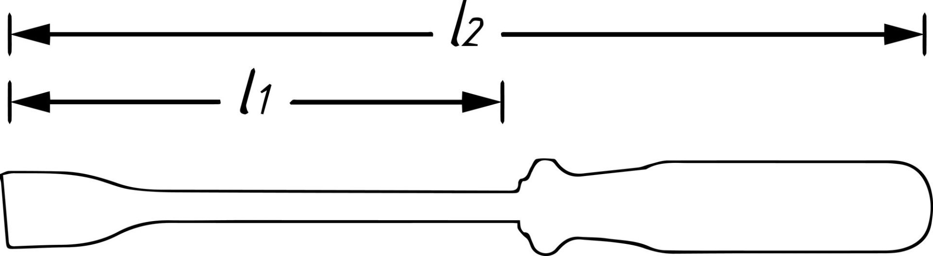 Flachschaber 824-1 ∙ Flachprofil ∙ SW 0,5 x 23 mm Produktbild img4 L