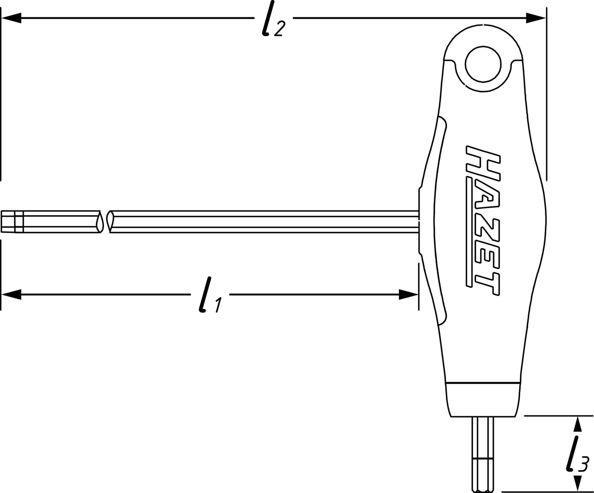 Doppel Bithalter mit T-Griff 866BH-4 ∙ 1/4 Zoll (6,3 mm) Sechskant hohl ∙ 97 mm Produktbild img4 L