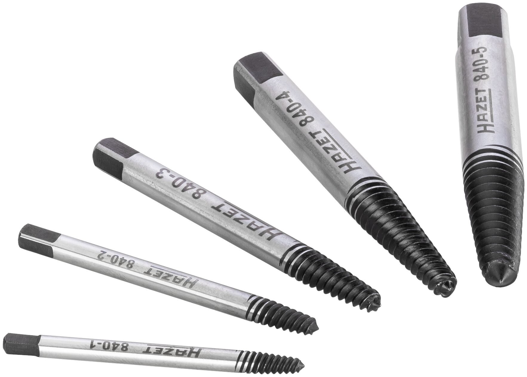 HAZET Schraubenausdreher Satz 840/5 ∙ 5-teilig ∙ SW M4 – M18 Produktbild img1 L
