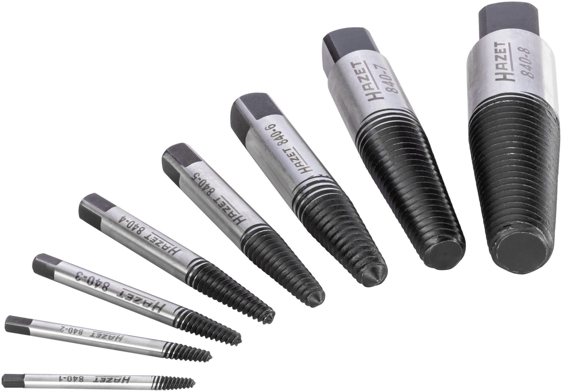 HAZET Schraubenausdreher Satz 840/8 ∙ 8-teilig ∙ SW M4 – M45 Produktbild img1 L