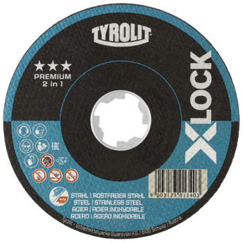 Tyrolit PREMIUM X-LOCK Trennscheiben für Stahl und Edelstahl Produktbild img1 L
