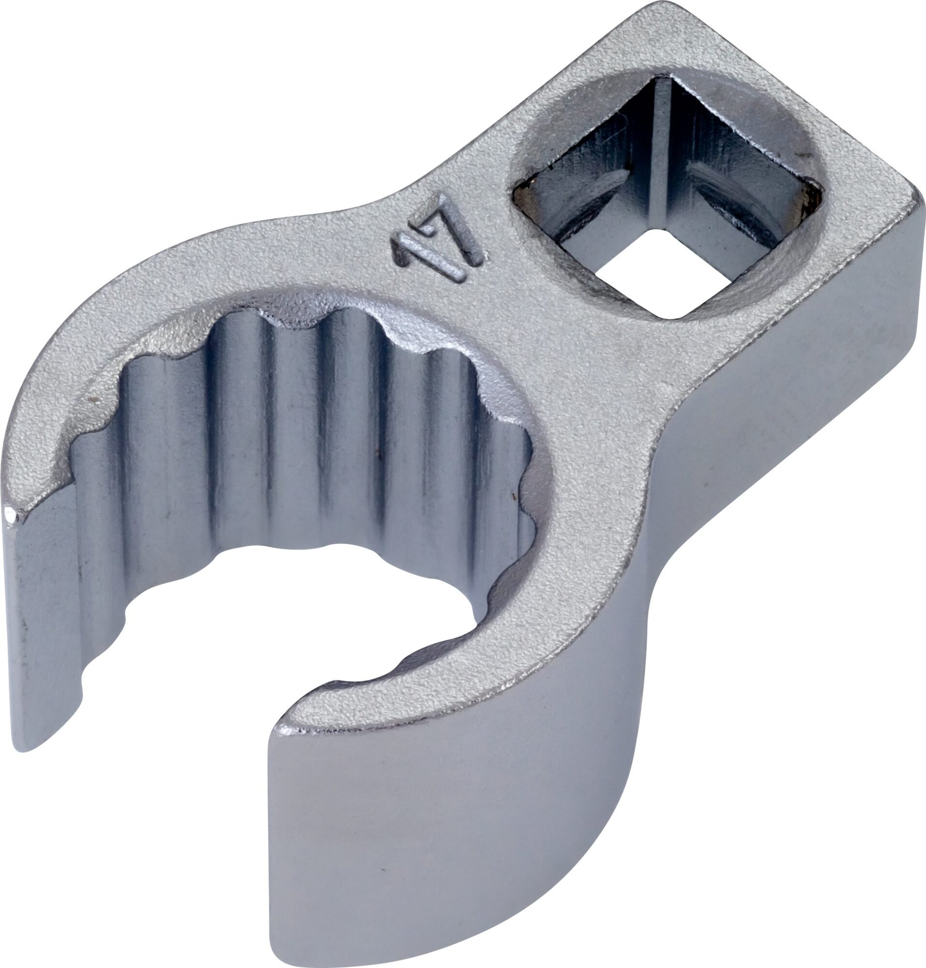 HAZET Ringschlüssel ∙ offen 848Z-17 ∙ 3/8 Zoll (10 mm) Vierkant hohl ∙ Außen Doppelsechskant Profil ∙ SW 17 mm ∙ Innenvierkant 10 = <sup>3</sup>⁄<sub>8</sub>″ Produktbild img1 L