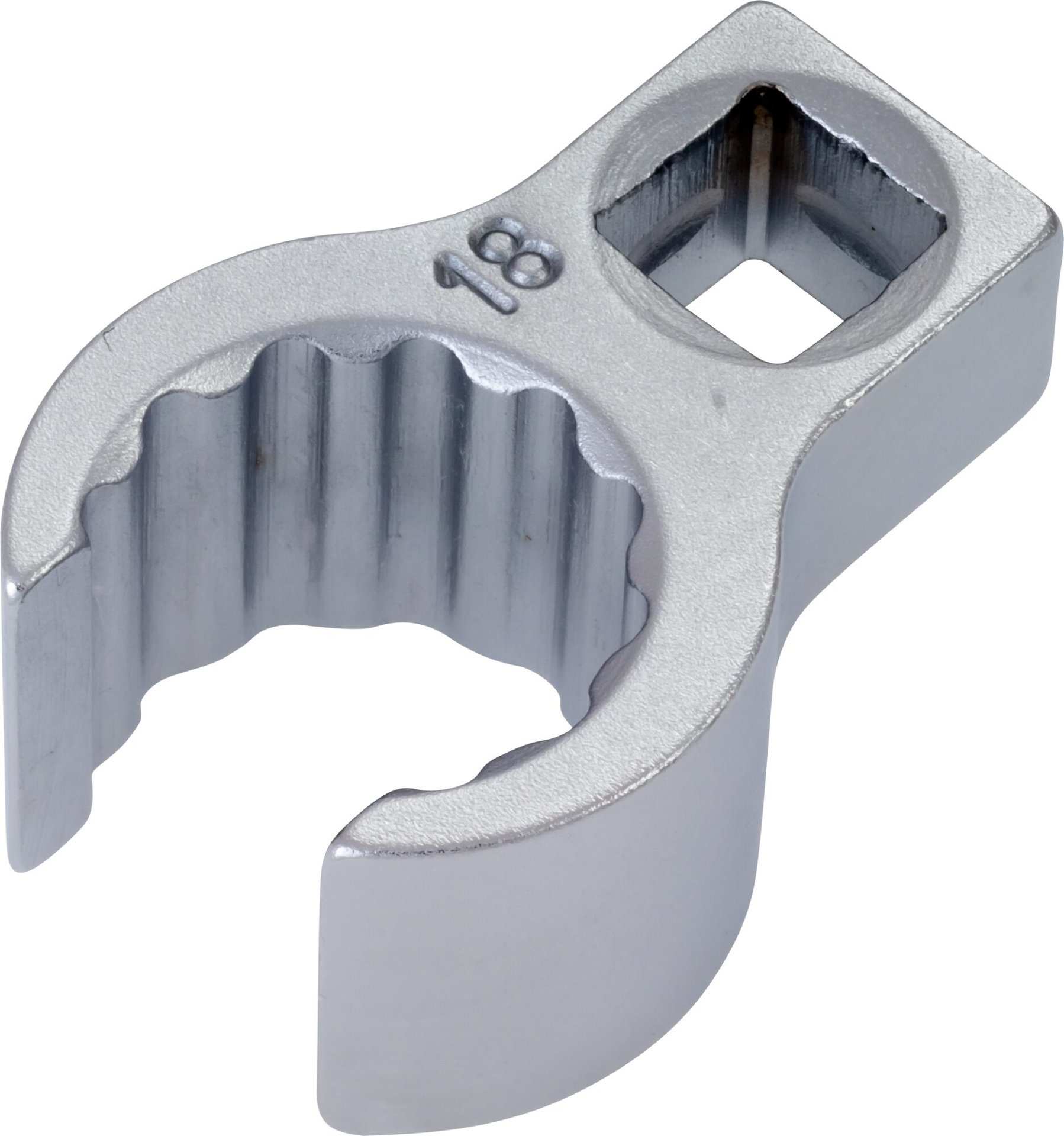 HAZET Ringschlüssel ∙ offen 848Z-18 ∙ 3/8 Zoll (10 mm) Vierkant hohl ∙ Außen Doppelsechskant Profil ∙ SW 18 mm ∙ Innenvierkant 10 = <sup>3</sup>⁄<sub>8</sub>″ Produktbild img1 L