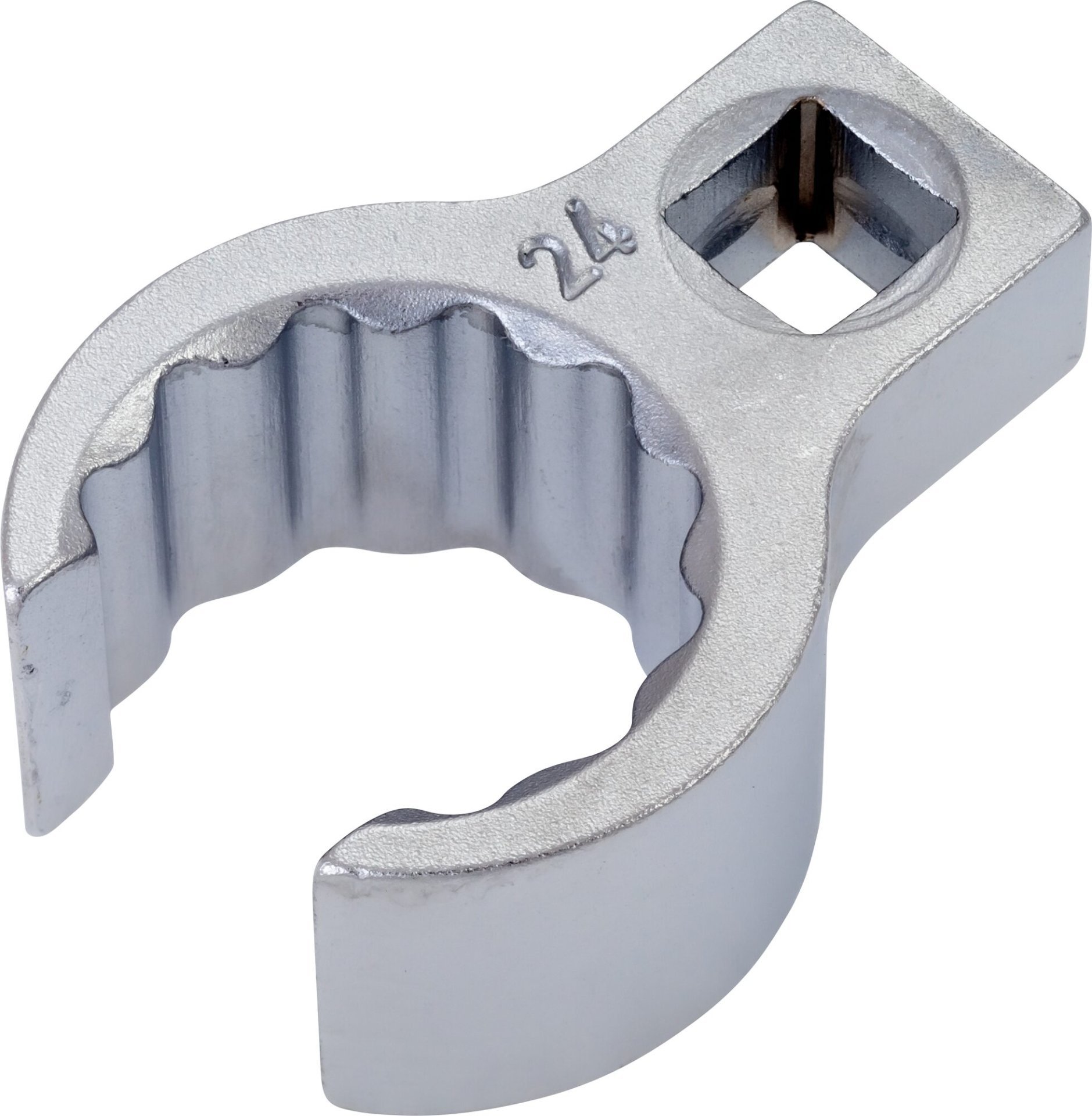 HAZET Ringschlüssel ∙ offen 848Z-24 ∙ 3/8 Zoll (10 mm) Vierkant hohl ∙ Außen Doppelsechskant Profil ∙ SW 24 mm ∙ Innenvierkant 10 = <sup>3</sup>⁄<sub>8</sub>″ Produktbild img1 L