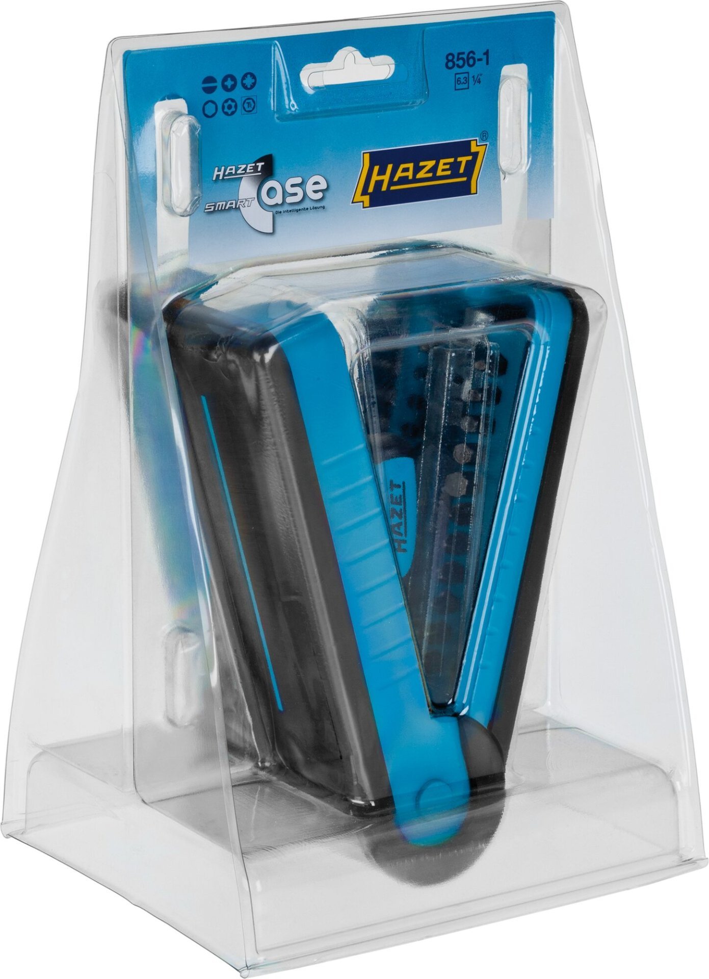 HAZET Steckschlüssel Satz 856-1 ∙ 1/4 Zoll (6,3 mm) Vierkant hohl, 1/4 Zoll (6,3 mm) Sechskant massiv ∙ Außen Sechskant-Tractionsprofil, Schlitz Profil, Kreuzschlitz Profil PH, Pozidriv Profil PZ, Innen Sechskant Profil, Tamper Resistant TORX® Profil ∙ 38-teili Produktbild img4 L
