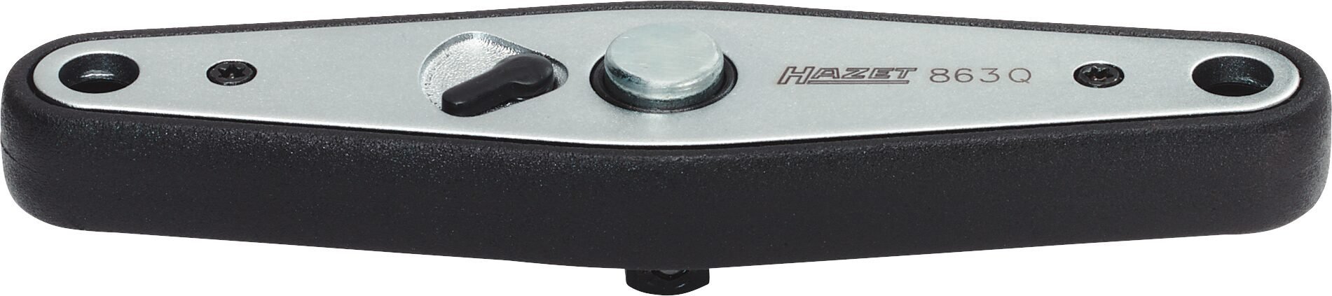 HAZET Knarre ∙ mit Quergriff 863Q ∙ 1/4 Zoll (6,3 mm) Vierkant massiv ∙ Länge: 100 mm Produktbild img1 L