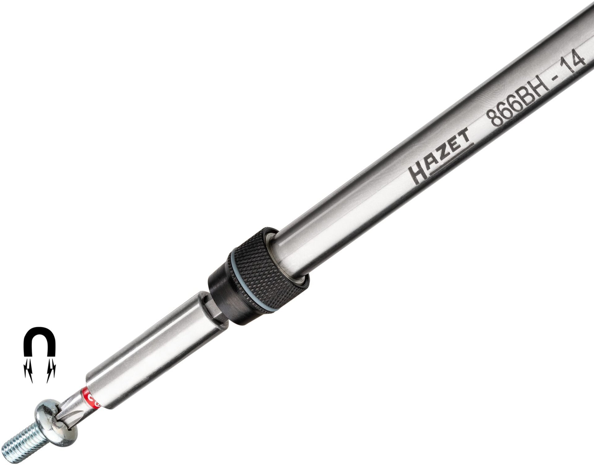 HAZET Teleskop Bithalter mit T-Griff 866BH-14 ∙ 1/4 Zoll (6,3 mm) Sechskant hohl Produktbild img3 L