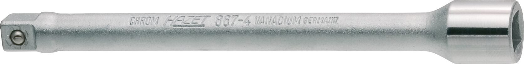 HAZET Verlängerung 867-4 ∙ 1/4 Zoll (6,3 mm) Vierkant hohl ∙ 1/4 Zoll (6,3 mm) Vierkant massiv ∙ Länge: 101,5 mm Produktbild img1 L