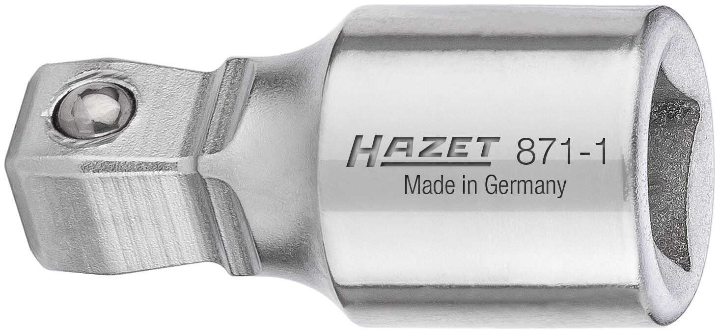 HAZET Verlängerung ∙ schwenkbar 871-1 ∙ 1/4 Zoll (6,3 mm) Vierkant hohl ∙ 1/4 Zoll (6,3 mm) Vierkant massiv ∙ Länge: 25 mm Produktbild img1 L