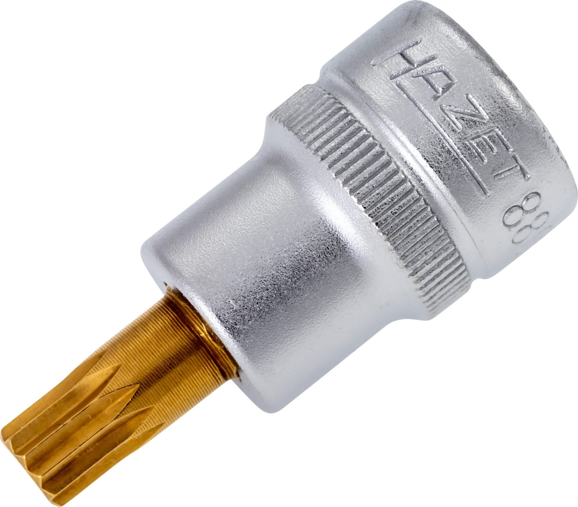 HAZET Schraubendreher-Steckschlüsseleinsatz 8808-8 ∙ 3/8 Zoll (10 mm) Vierkant hohl ∙ Innen Vielzahn Profil XZN ∙ SW M8 Produktbild img1 L