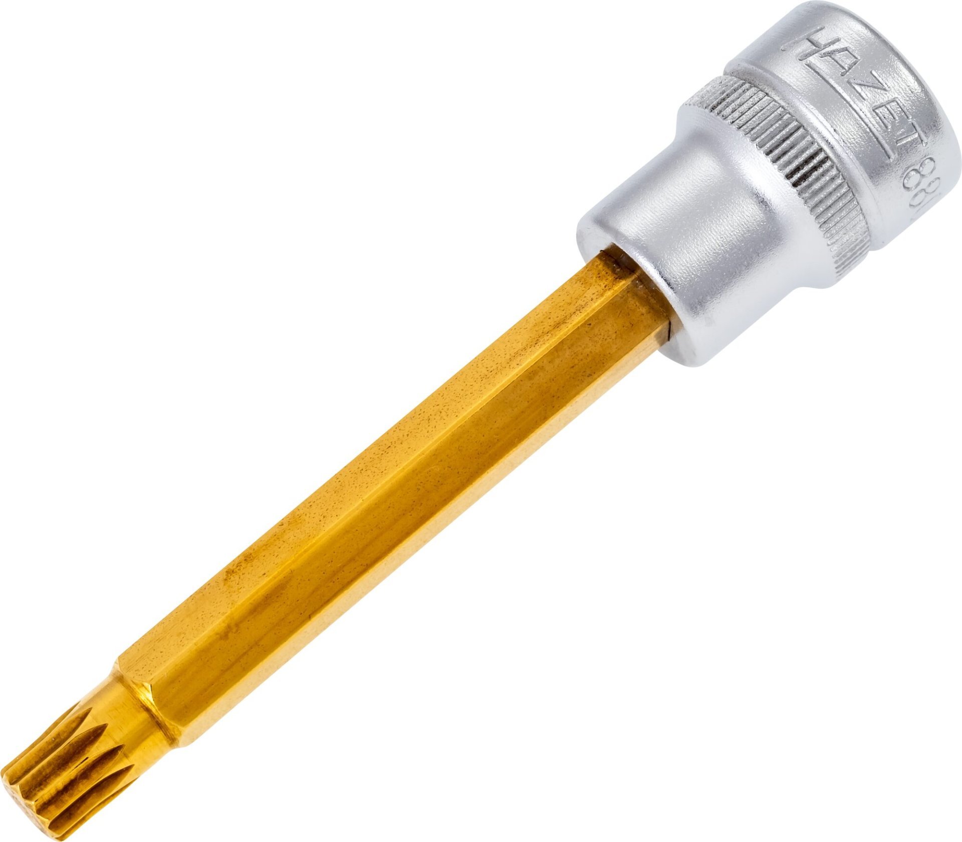 HAZET Schraubendreher-Steckschlüsseleinsatz 8808LG-8 ∙ 3/8 Zoll (10 mm) Vierkant hohl ∙ Innen Vielzahn Profil XZN ∙ SW M8 Produktbild img1 L