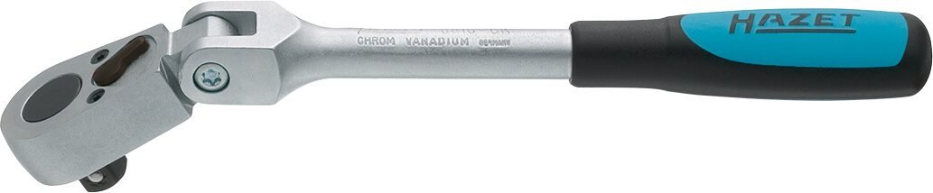HAZET Umschaltknarre ∙ mit Gelenk 8816GK ∙ 3/8 Zoll (10 mm) Vierkant massiv ∙ Länge: 218 mm Produktbild img1 L