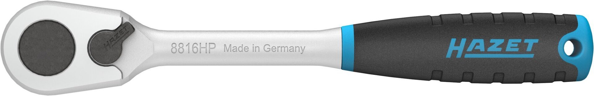 HAZET HiPer Feinzahn-Umschaltknarre 8816HP ∙ 3/8 Zoll (10 mm) Vierkant massiv ∙ Länge: 200 mm Produktbild img2 L