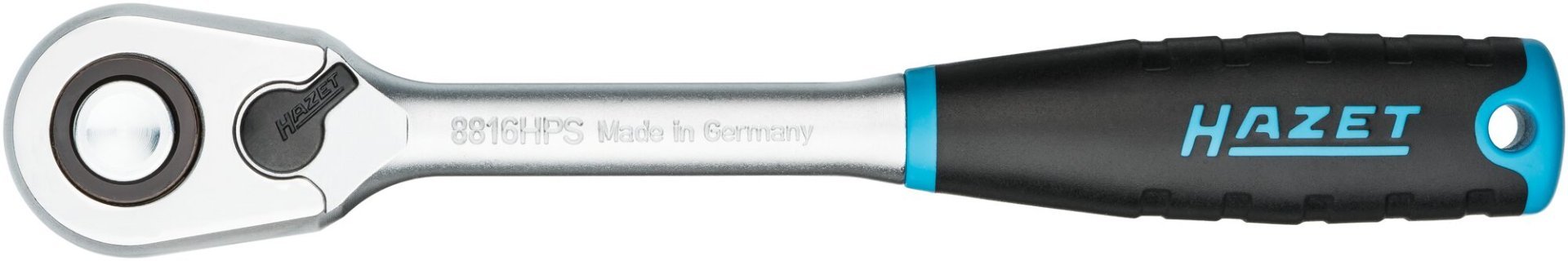HAZET HiPer Feinzahn-Umschaltknarre ∙ Sicherheitsverriegelung 8816HPS ∙ 3/8 Zoll (10 mm) Vierkant massiv ∙ Länge: 200 mm Produktbild img6 L