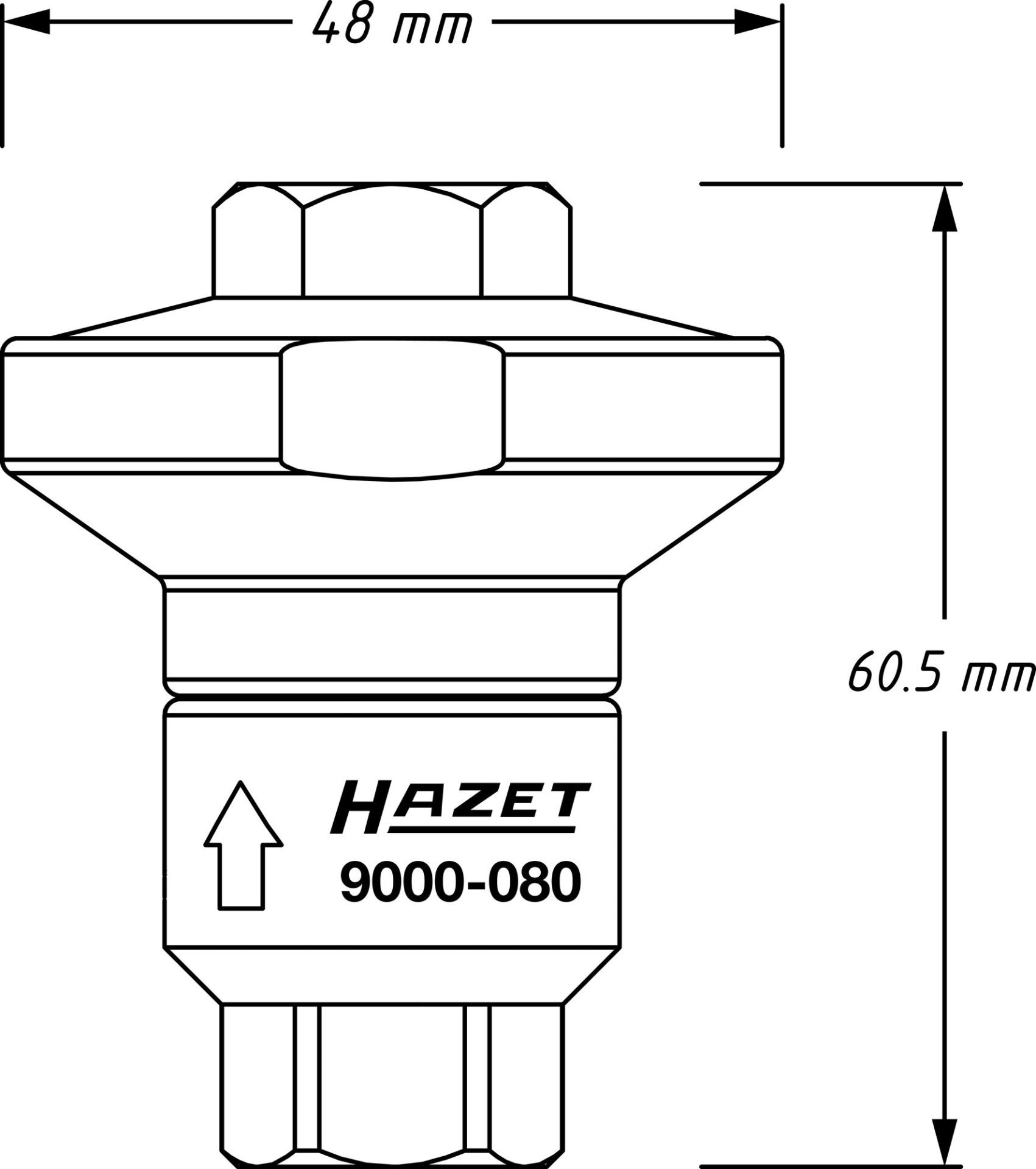 HAZET Druckluft Minderer 9000-080 Produktbild img4 L