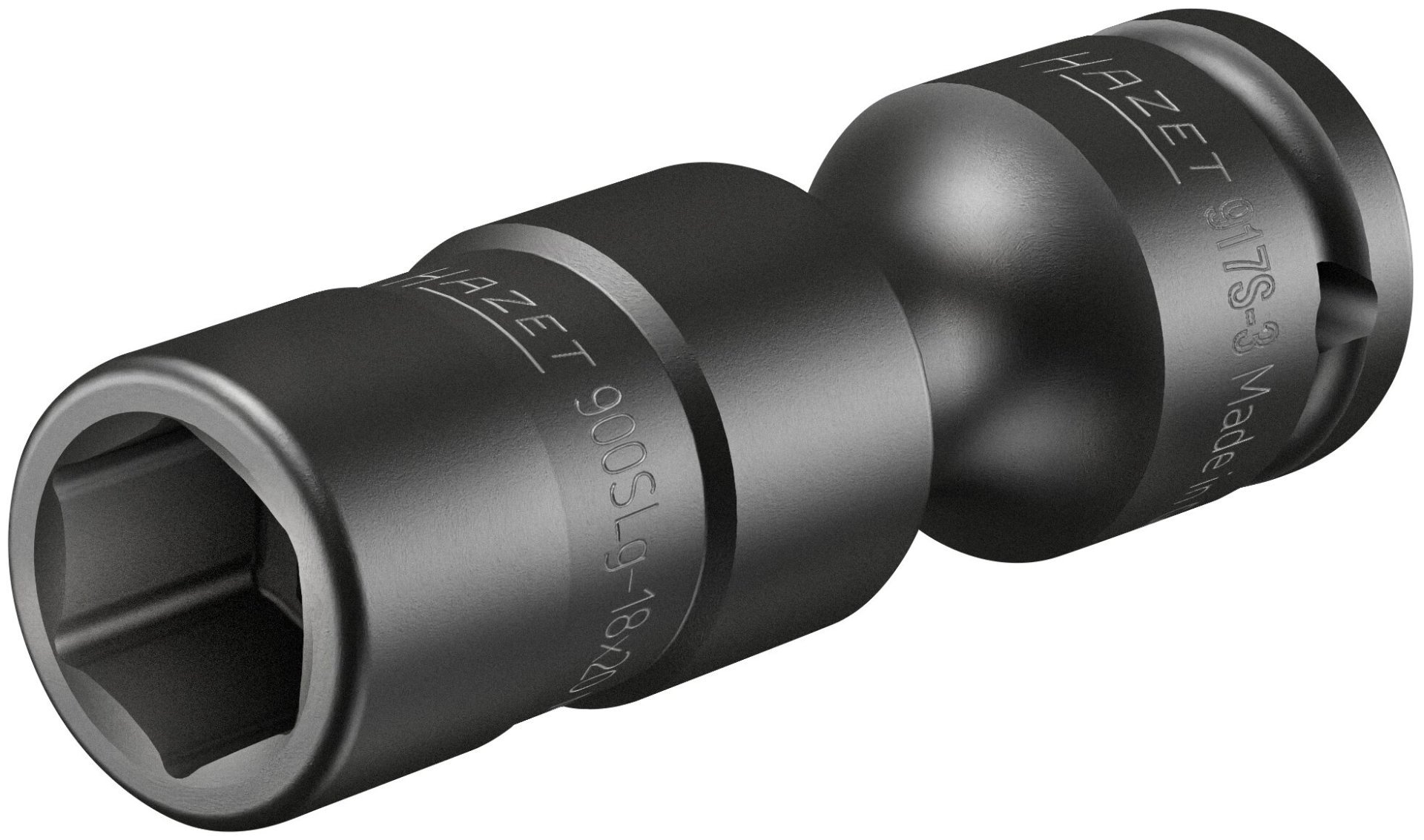 HAZET Schlag-, Maschinenschrauber Verlängerung 917S-3 ∙ 1/2 Zoll (12,5 mm) Vierkant hohl ∙ 1/2 Zoll (12,5 mm) Vierkant massiv ∙ Länge: 75 mm Produktbild img4 L