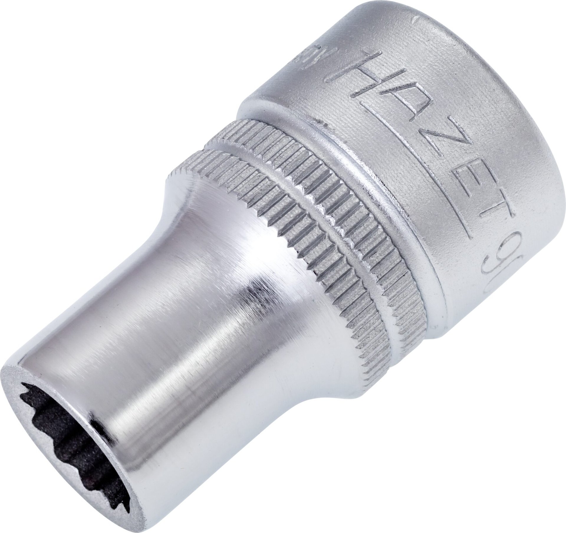 HAZET Steckschlüsseleinsatz 900Z-10 ∙ 1/2 Zoll (12,5 mm) Vierkant hohl ∙ Außen Doppelsechskant-Tractionsprofil ∙ SW 10 mm Produktbild img1 L