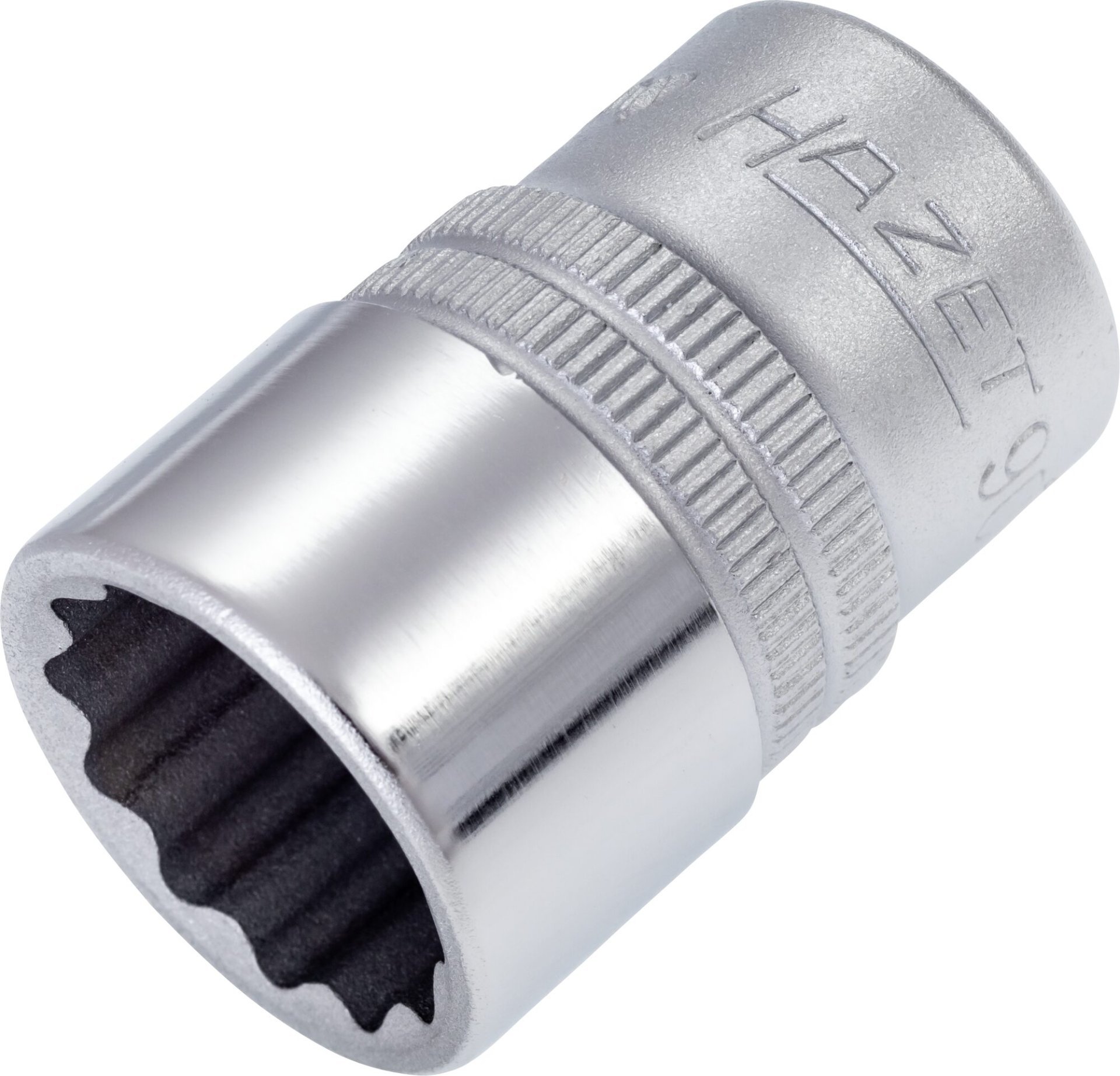 HAZET Steckschlüsseleinsatz 900Z-18 ∙ 1/2 Zoll (12,5 mm) Vierkant hohl ∙ Außen Doppelsechskant-Tractionsprofil ∙ SW 18 mm Produktbild img1 L