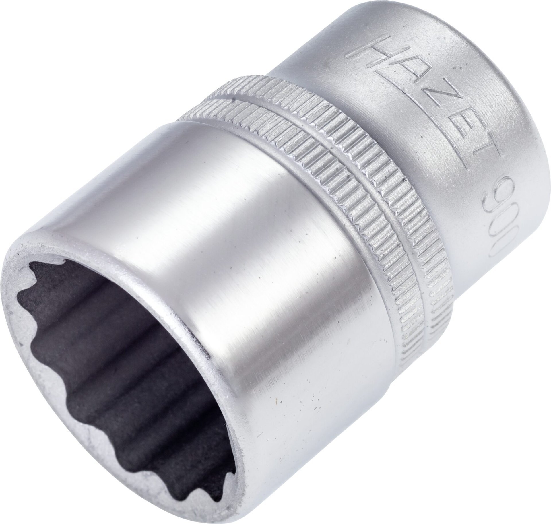 HAZET Steckschlüsseleinsatz 900Z-22 ∙ 1/2 Zoll (12,5 mm) Vierkant hohl ∙ Außen Doppelsechskant-Tractionsprofil ∙ SW 22 mm Produktbild img1 L