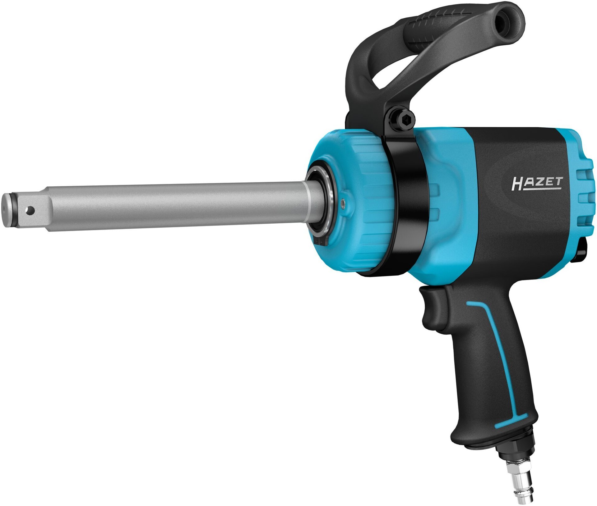 HAZET Twin Turbo Schlagschrauber ∙ lange Spindel 9013LGTT ∙ Lösemoment maximal [Nm]: 3800 Nm ∙ 3/4 Zoll (20 mm) Vierkant massiv ∙ Hochleistungs-Doppelhammer-Schlagwerk Produktbild img1 L