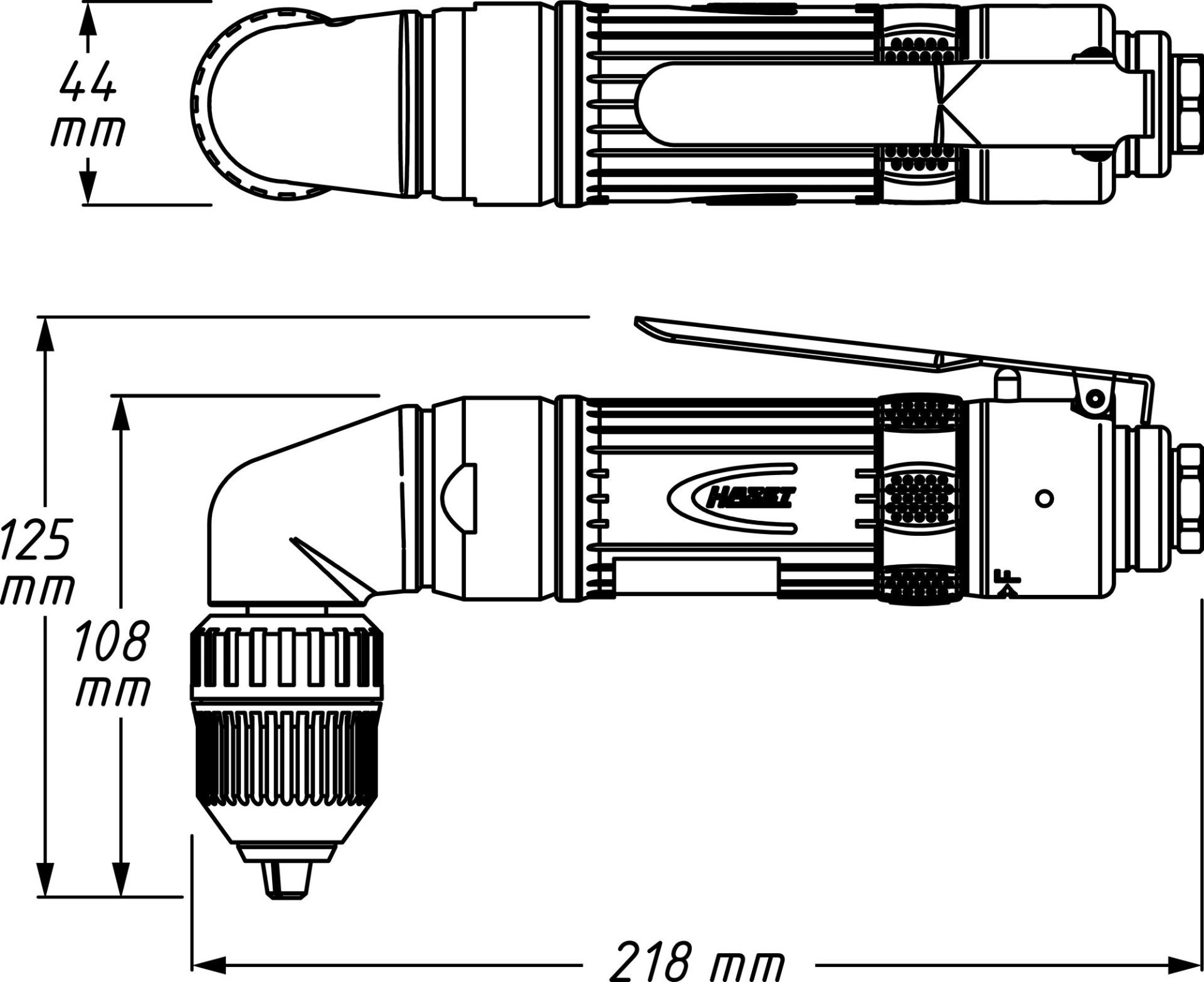 Winkelbohrmaschine 9030N-5 ∙ Länge: 218 mm Produktbild img4 L