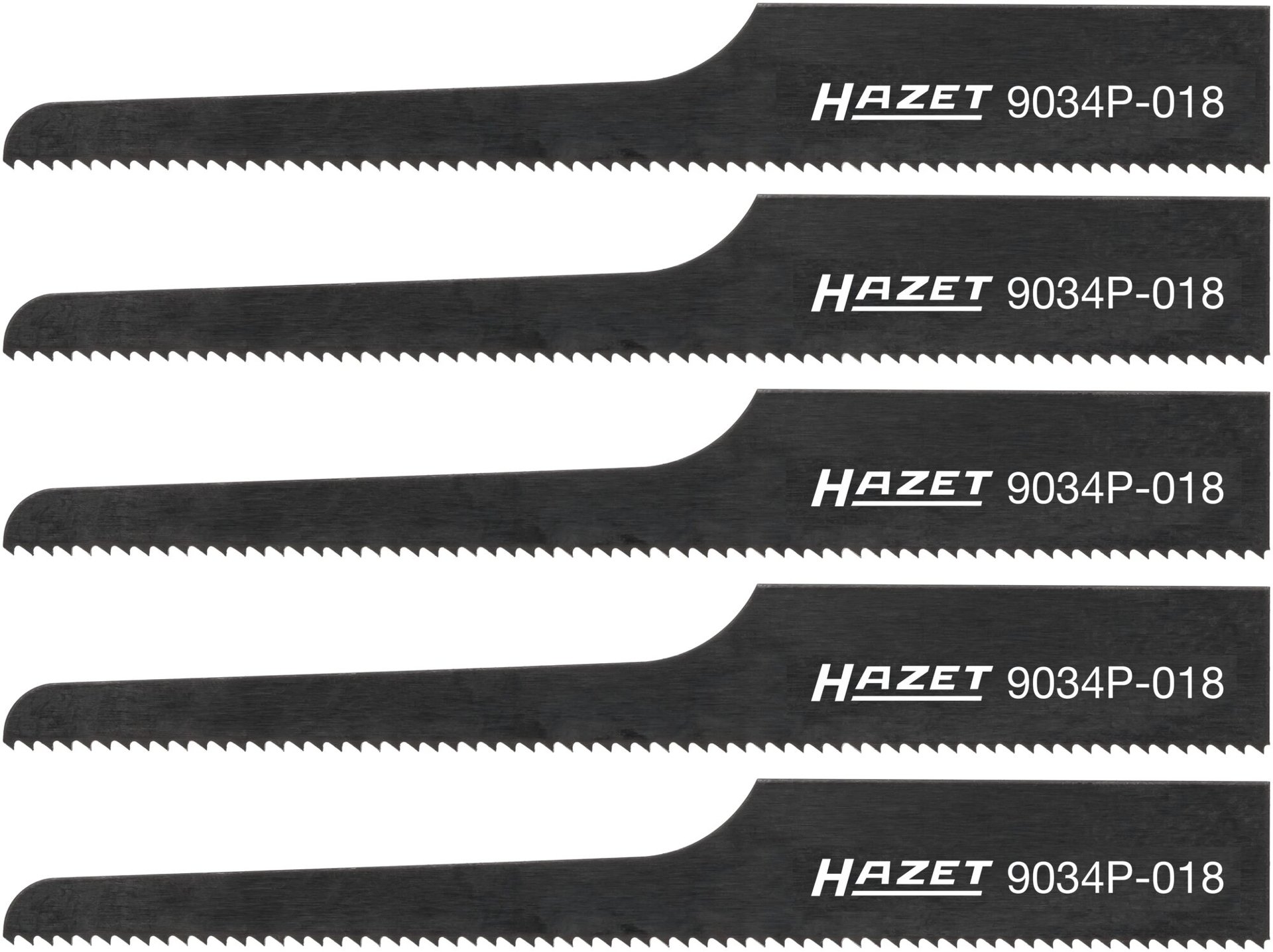 HAZET Stichsägeblätter ∙ 18 Zähne ∙ 5x 9034P-018/5 ∙ Länge: 93 mm Produktbild img1 L