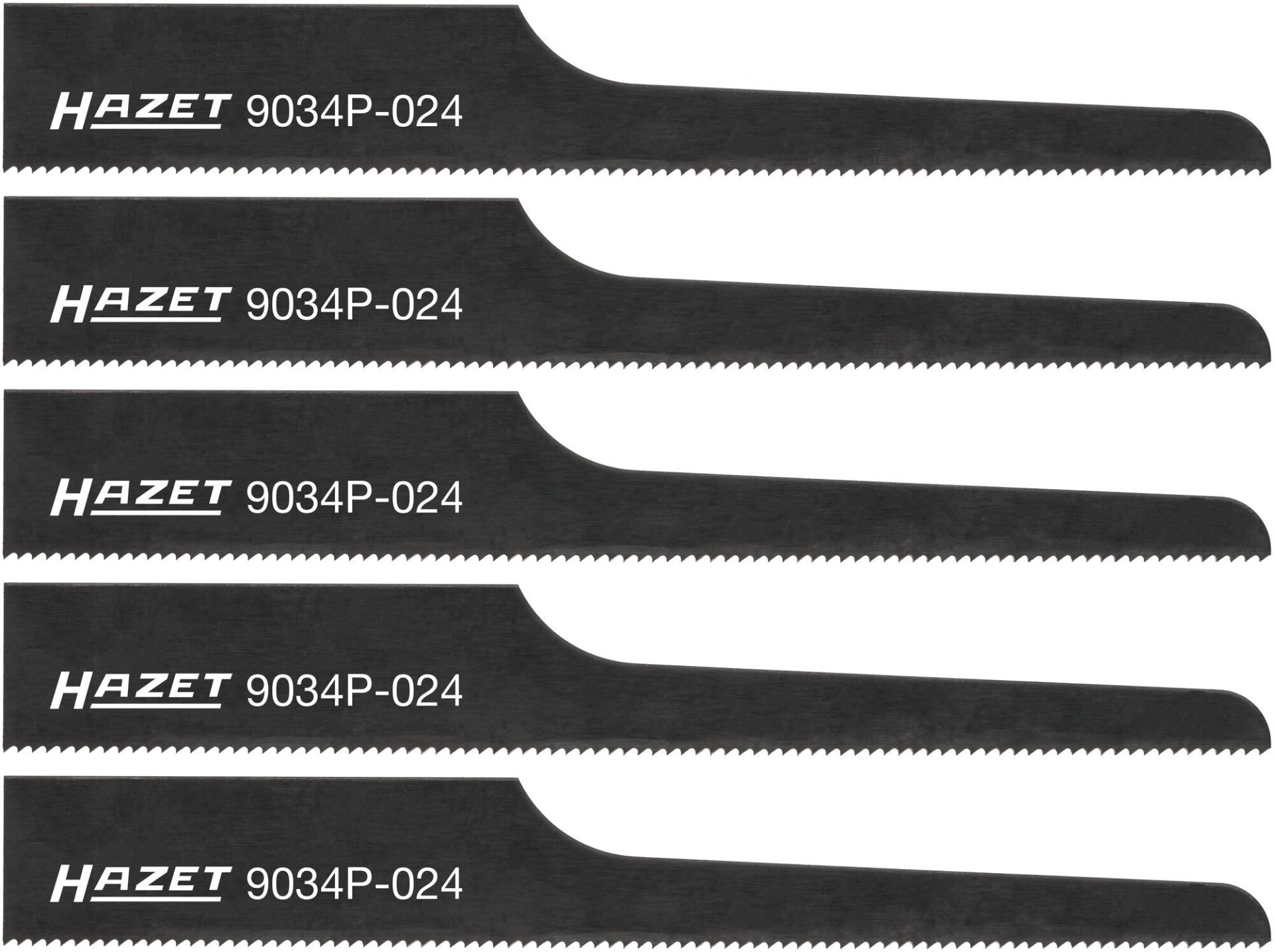 HAZET Stichsägeblätter ∙ 24 Zähne ∙ 5x 9034P-024/5 ∙ Länge: 93 mm Produktbild img1 L