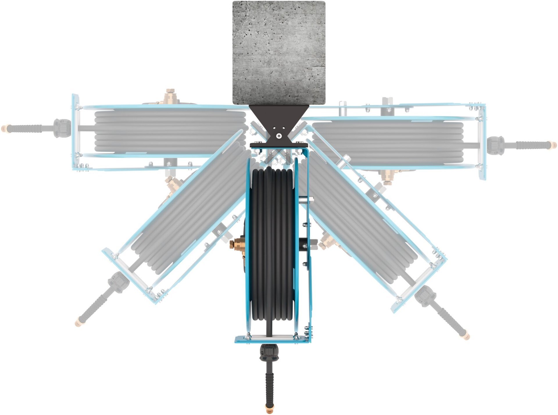 HAZET Schlauchaufroller ∙ offen ∙ 20 m ∙ 10 mm Innen-⌀ 9040OS-10 ∙ 20 m Produktbild img6 L